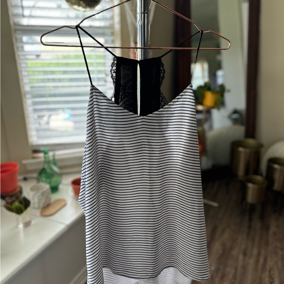 Black and White Stripped Blouse - Picture 1 of 3